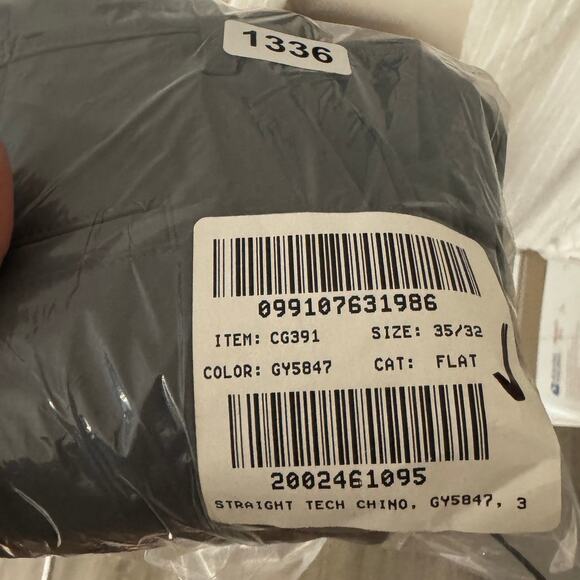 J.Crew Flex Straight Tech Chino Pants Mens 35x32 Tarnished Metal Stretch Zip Fly - Picture 9 of 9